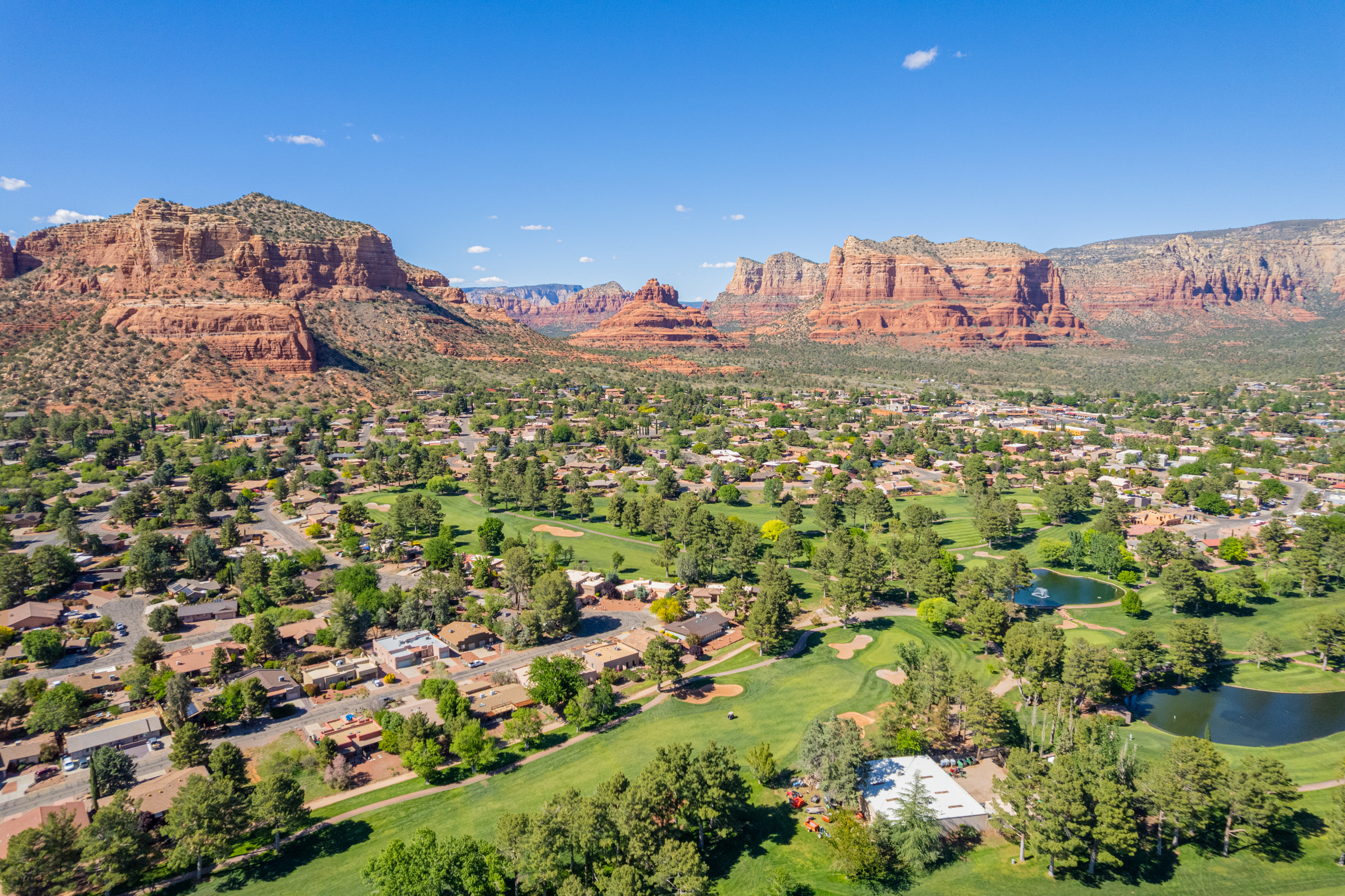 Sedona — aerial panorama